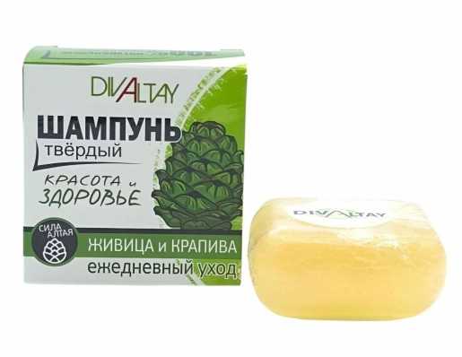 Шампунь твердый Здоровье и красота Живица и крапива