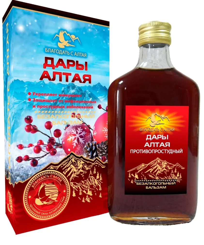 Дары Алтая Стекло НП бальзам безалкогольный 0,25