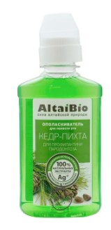 Ополаскиватель для полости рта ALTAIBIO "Кедр-Пихта" профилактика пародонтоза 200 мл