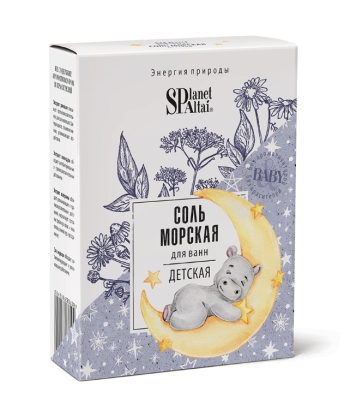 "Planet SPA Altai" Соль для ванн морская "Детская" "Planet SPA Altai" Алтэя, 200 гр.