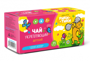 Рики Тики Травяной чай Детский «Укрепляющий» Рики Тики, 25 фильтр-пакетов по 1,5 г