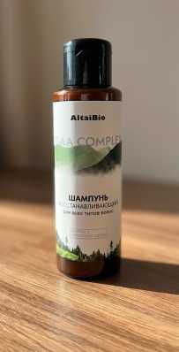 AltaiBio Шампунь для волос «Восстанавливающий» Две Линии, 100 мл