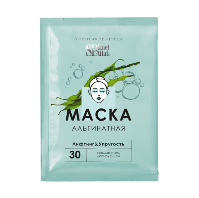 Planet SPA Altai Planet SPA Altai Маска альгинатная «Лифтинг-упругость» с коллагеном и спирулиной, 30 гр.