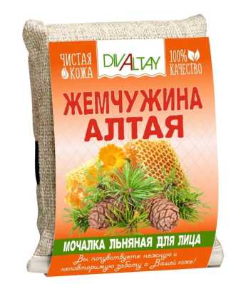 Мочалка льняная для лица Жемчужина Алтая