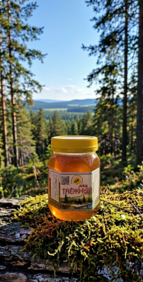 Мед таежный 250 мл. .